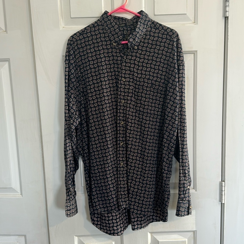 Enro Traditions Paisley Printed Button Down XL